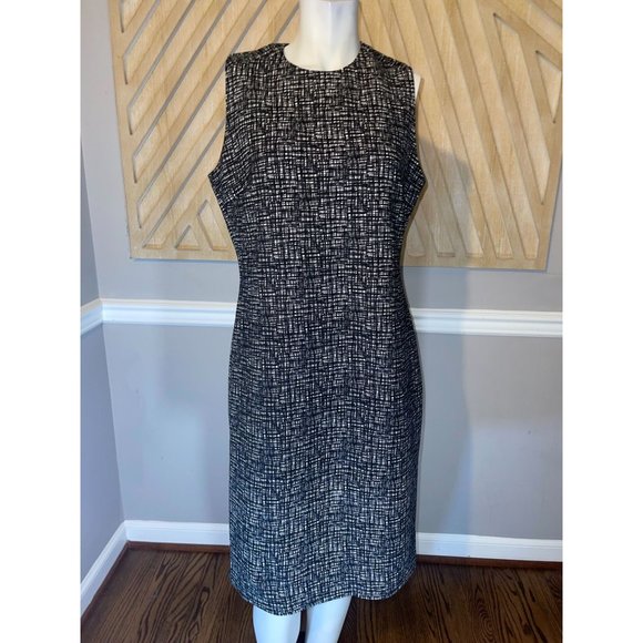 J McLaughlin Catalina Cloth Neoprene BARRY Sheath Dress - Size Large - Picture 2 of 8